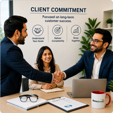 Client success teams supporting long-term partnership goals